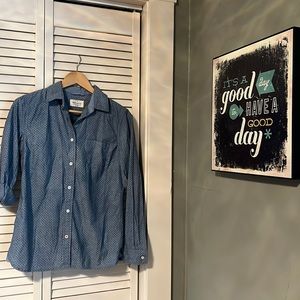 Cotton chambray button up EUC size XS